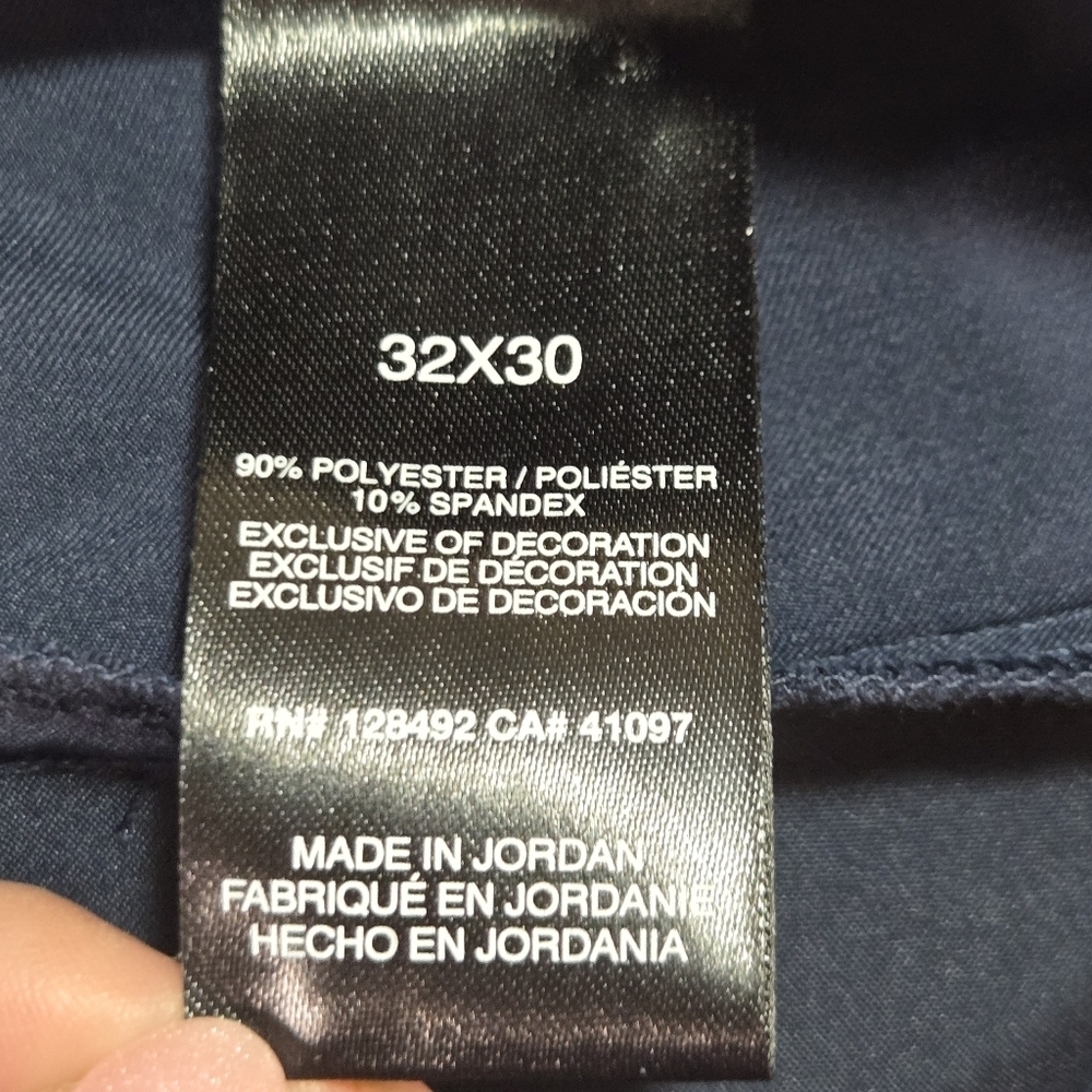 Greg Norman Mens Navy Blue Performance Stretch Jordan Golf Pants Size 32 X 30 - Picture 10 of 11